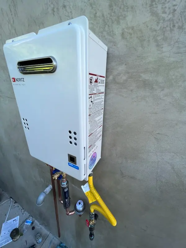 Tankless water heater installation for Lexington Glen homes